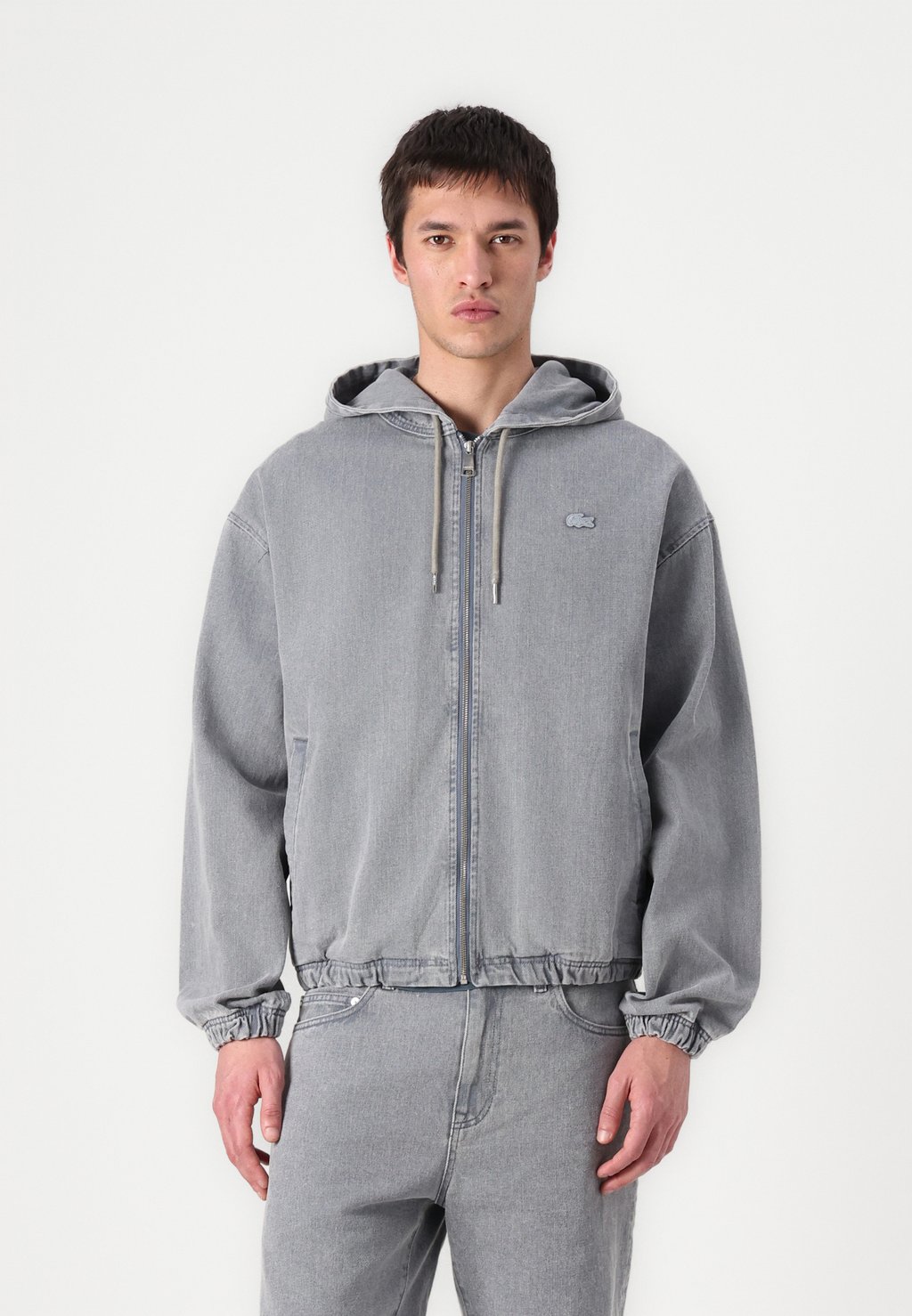 

Джинсовая куртка Lacoste, серый