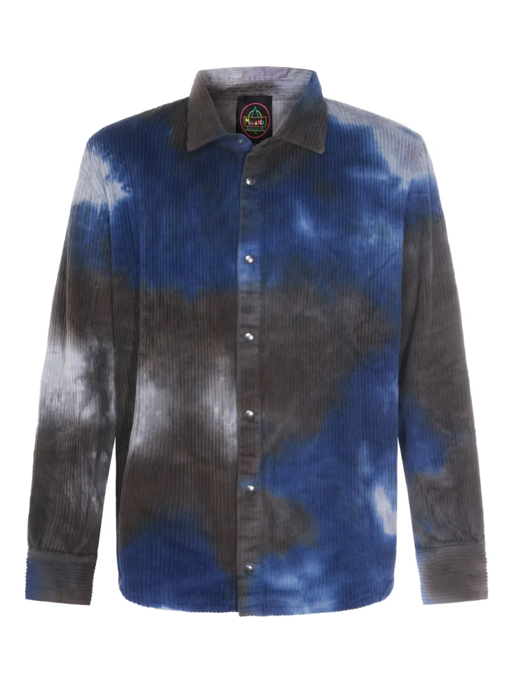 

Вельветовая рубашка с эффектом тай-дай Mauna Kea, синий