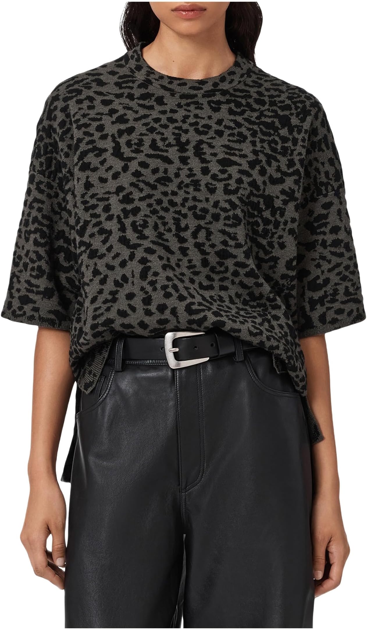 

Футболка AllSaints Lenny Tee, цвет Khaki Brown