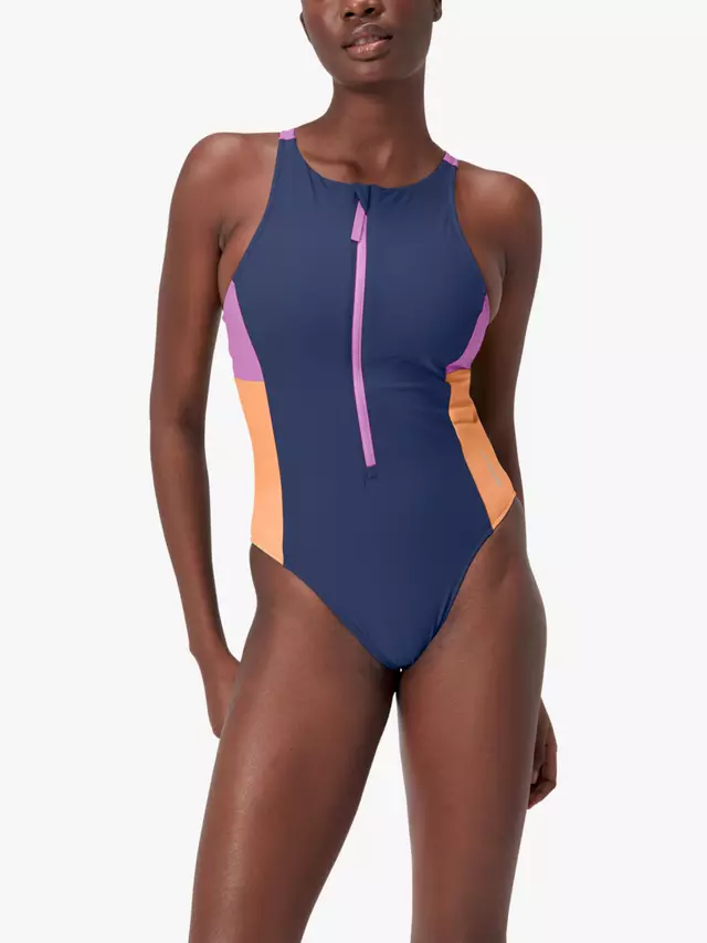 

Купальник Speedo Zip Colourblock, цвет cerulean blue