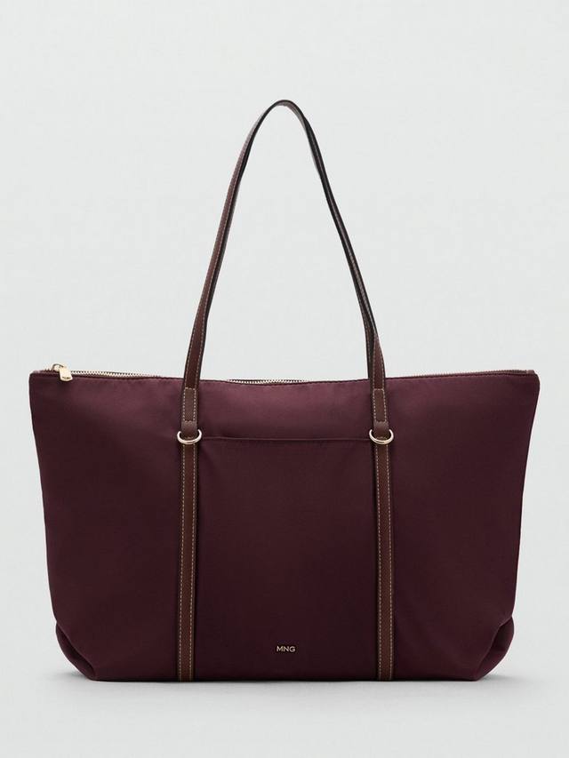 

Сумка-шопер с двумя ручками Mango, Dark Red