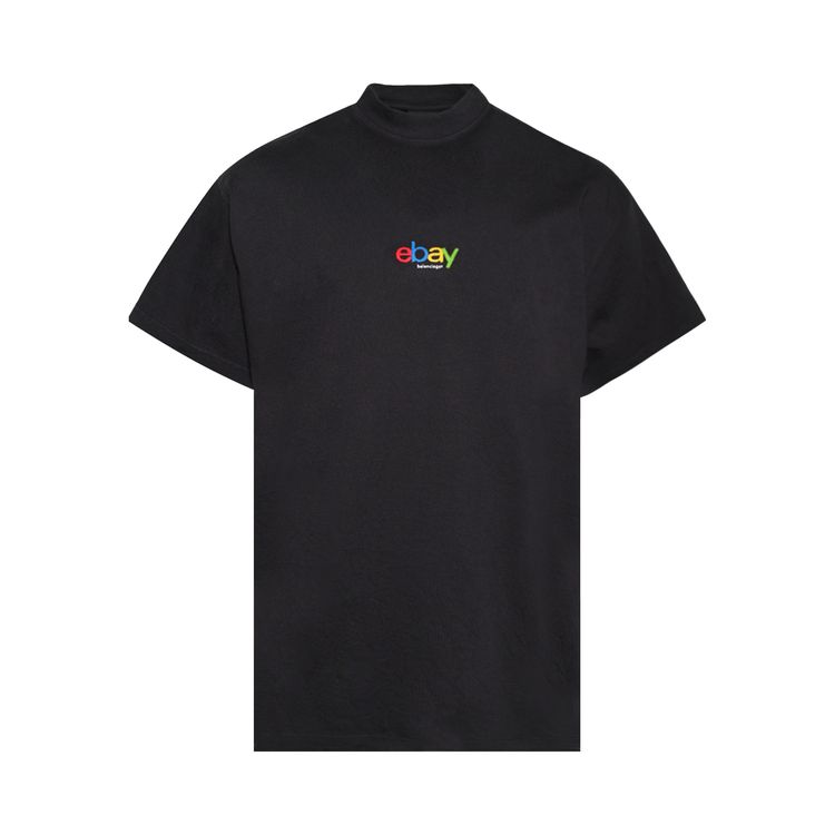 

Футболка Balenciaga Oversized T-Shirt 'Washed Black', черный