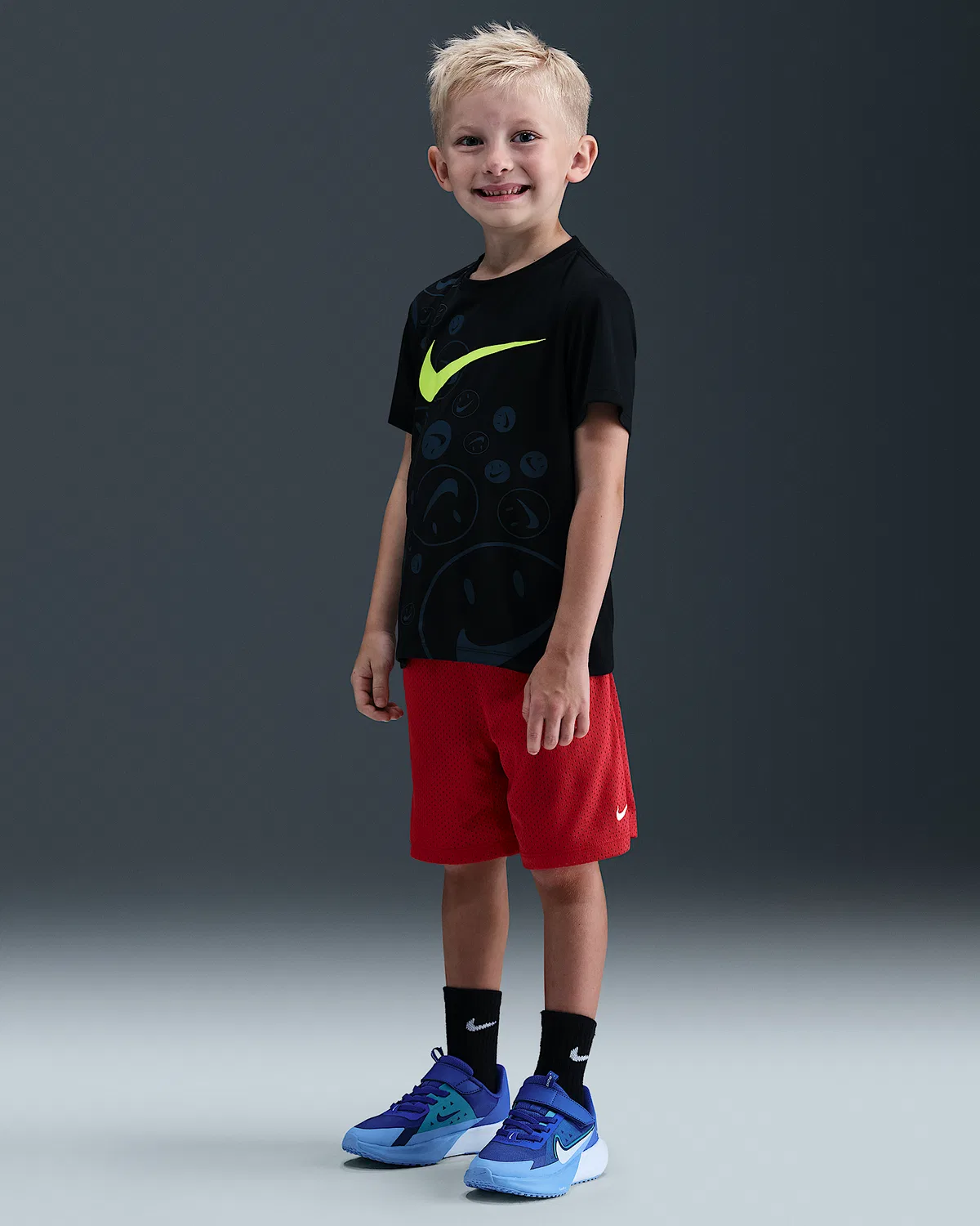 Детские шорты Nike Dri-FIT Multi Mesh, University Red