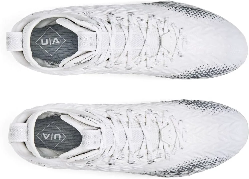Футбольные бутсы Under Armour Men's Spotlight Clone 3, белый/металлик серебристый — фото 4