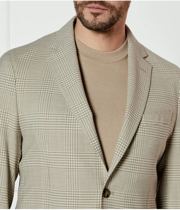 Элегантный шерстяной жакет c-hanry-233 Slim fit Boss, бежевый — фото 4