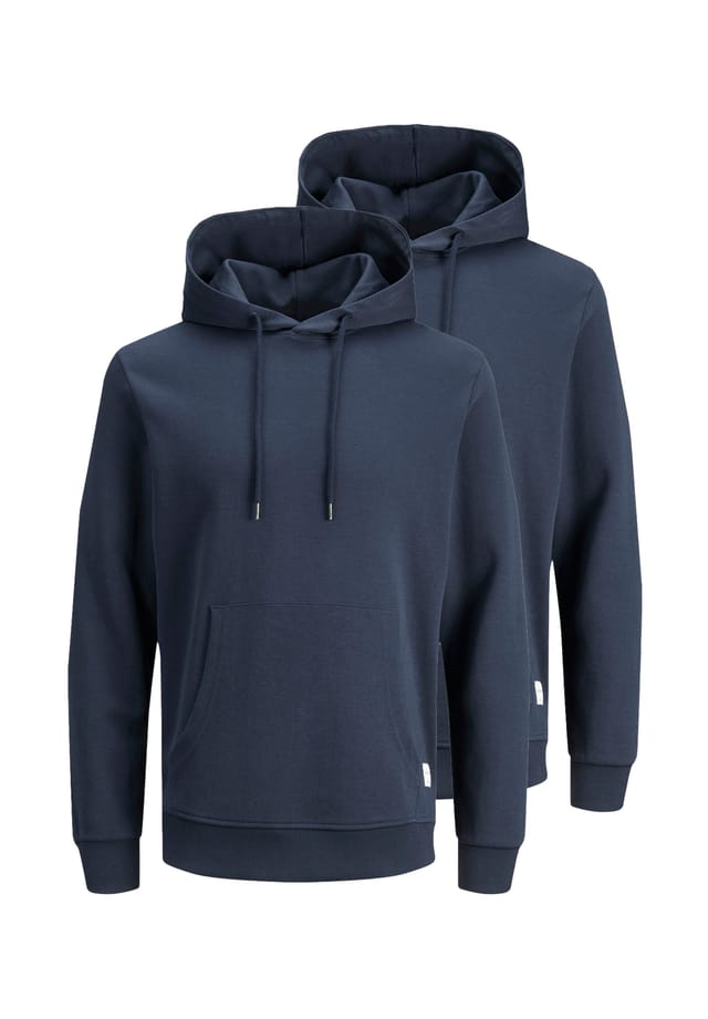 

Свитшот/Толстовка с капюшоном комплект из 2 пар базовый Jack & Jones, синий