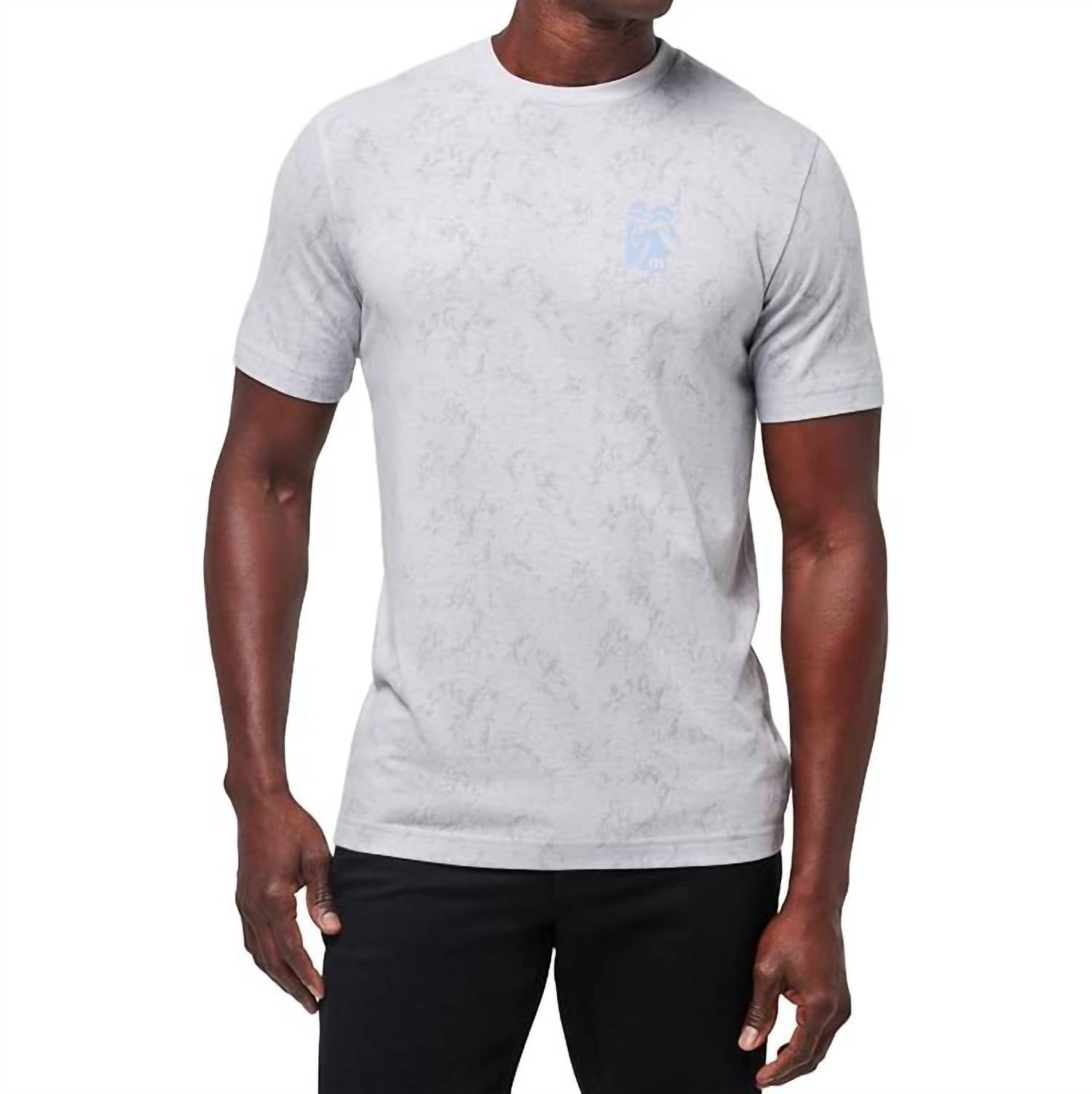 

Футболка Loulu Palm цвета светло-серый меланж TravisMathew