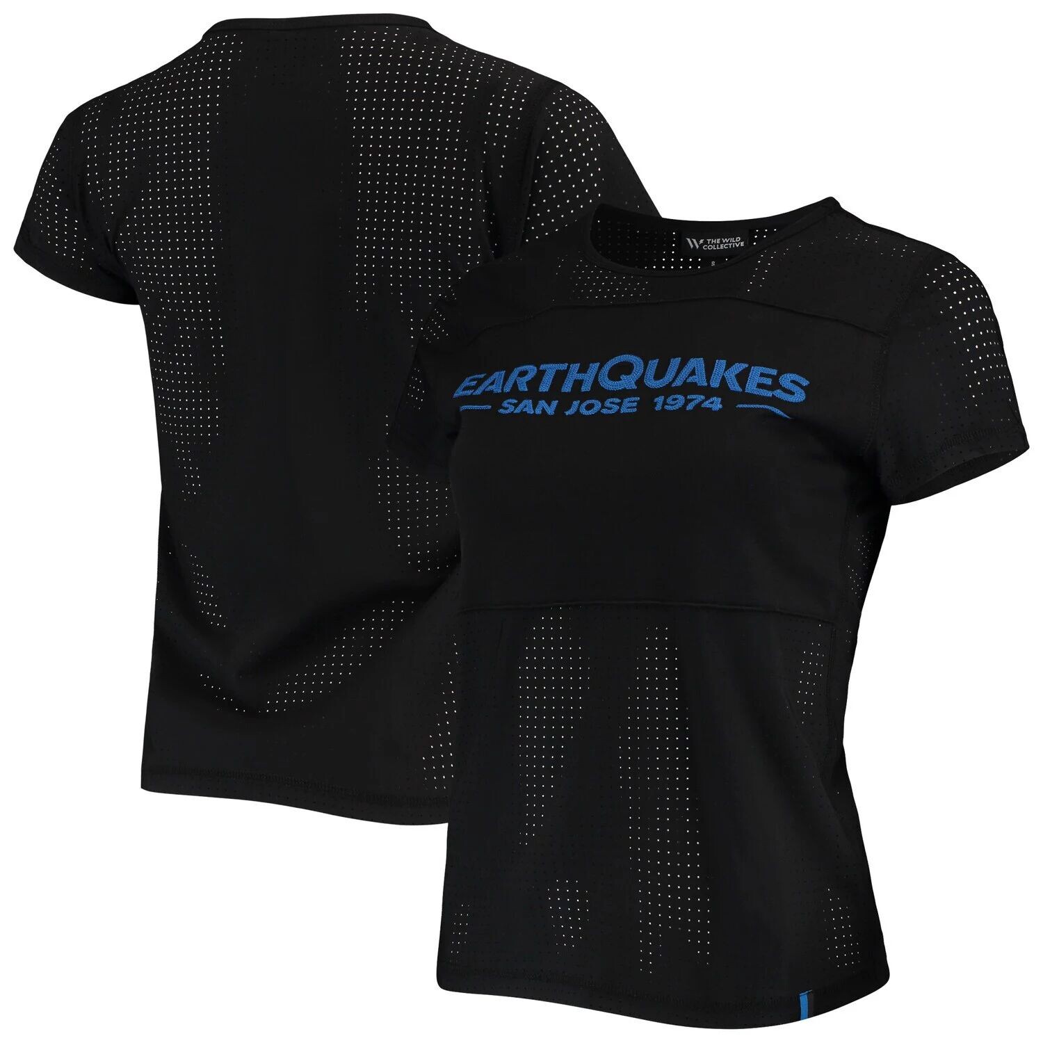 

Черная женская сетчатая футболка The Wild Collective San Jose Earthquakes, Черный, Черная женская сетчатая футболка The Wild Collective San Jose Earthquakes
