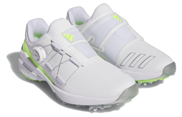 Кроссовки (WMNS) Adidas ZG23 BOA Lightstrike Golf Shoes 'Silver Metallic Gold Beam Pink', цвет dark silver metallic / solar gold / beam pink — фото 4