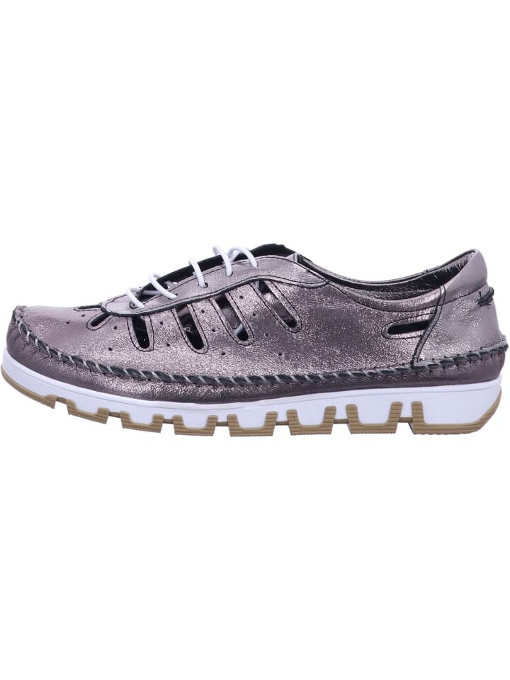 Элегантные туфли на шнуровке Gemini Damen GLANZNAPPA SCHNUERSCHUH, серый — фото 2
