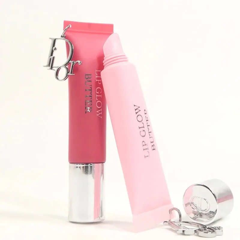 DIOR Набор двойных помад-блесков Jelly Lip Glosses, Gilded Butterfly Limited Shopping Bag Glossy, Two-Piece Set: Soothing Lip Gloss #101+Soothing Hydrating Lip Gloss #105 — фото 3