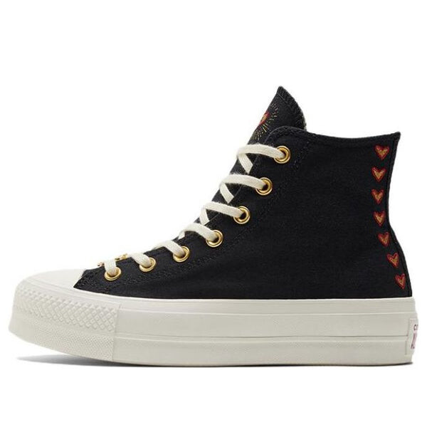 Кроссовки chuck taylor all star lift platform high 'valentine's day 2023' Converse, черный