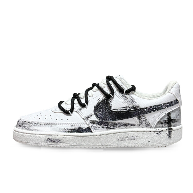 

Кроссовки Nike Court Vision 1 Skateboarding Shoes Unisex Low-top Black, Gray, White, черный