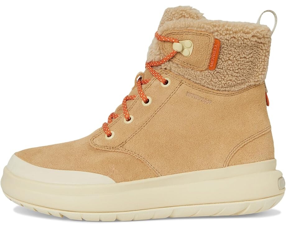 Ботинки женские Merrell Marquette Thermo Lace зимние на шнуровке, желто-коричневый — фото 4