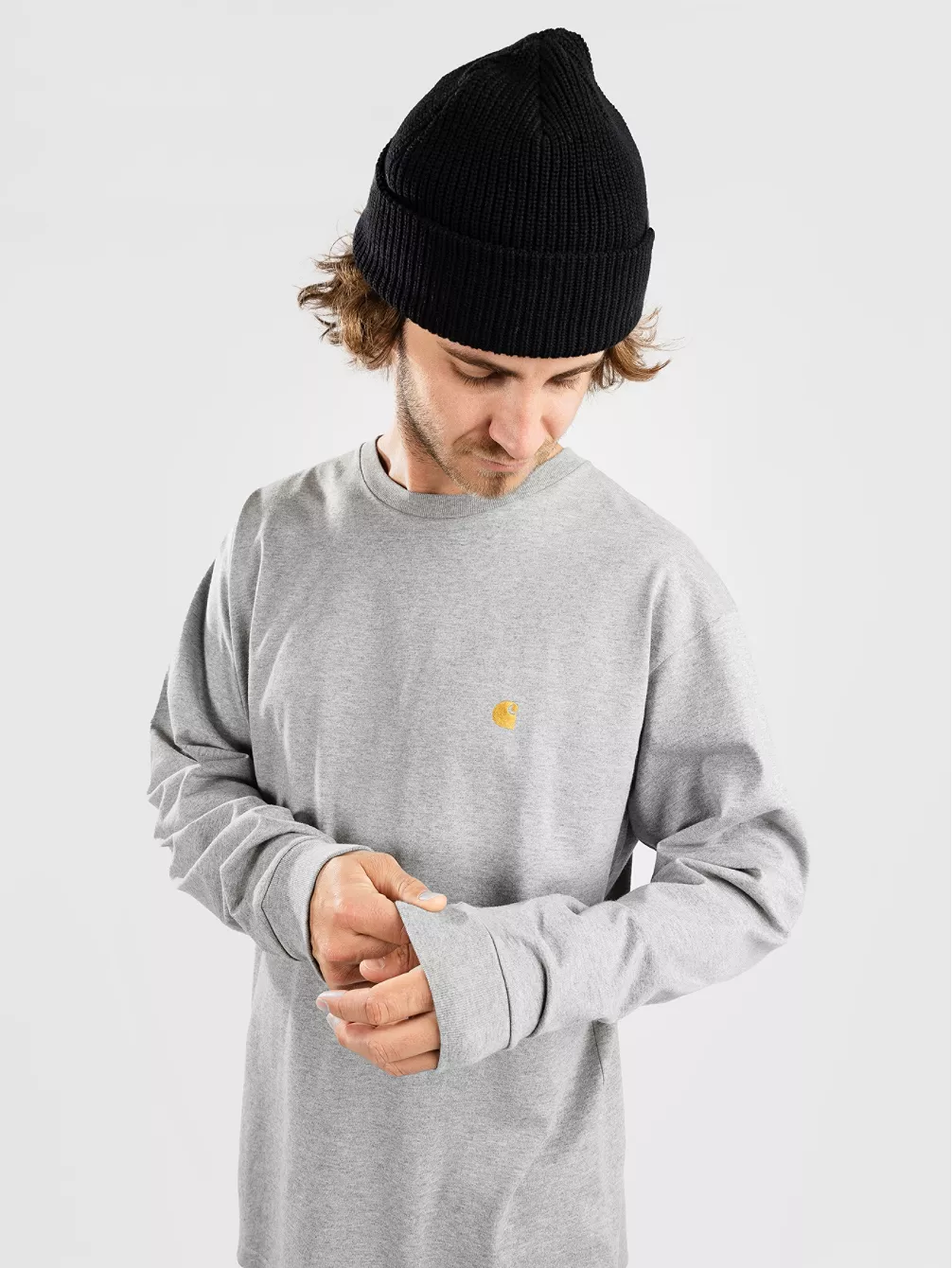 

Чейз с длинными рукавами Carhartt Wip, серый