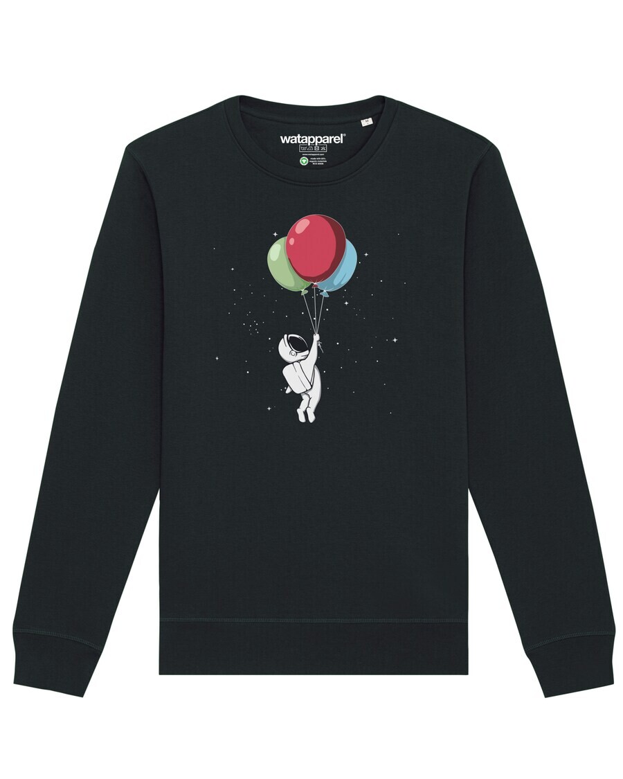 

Свитер Watapparel Sweatshirt Little Balloon Astronaut, черный