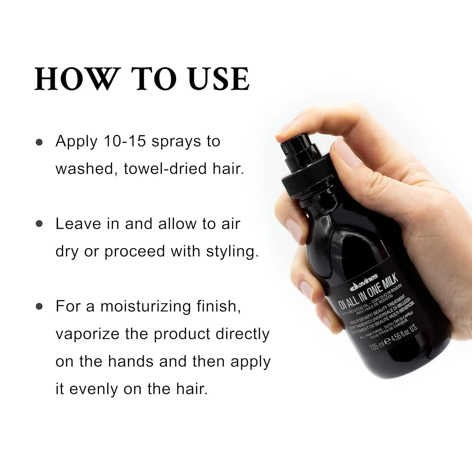 Молочко Davines All In One + шампунь Minu + кондиционер Minu — фото 4