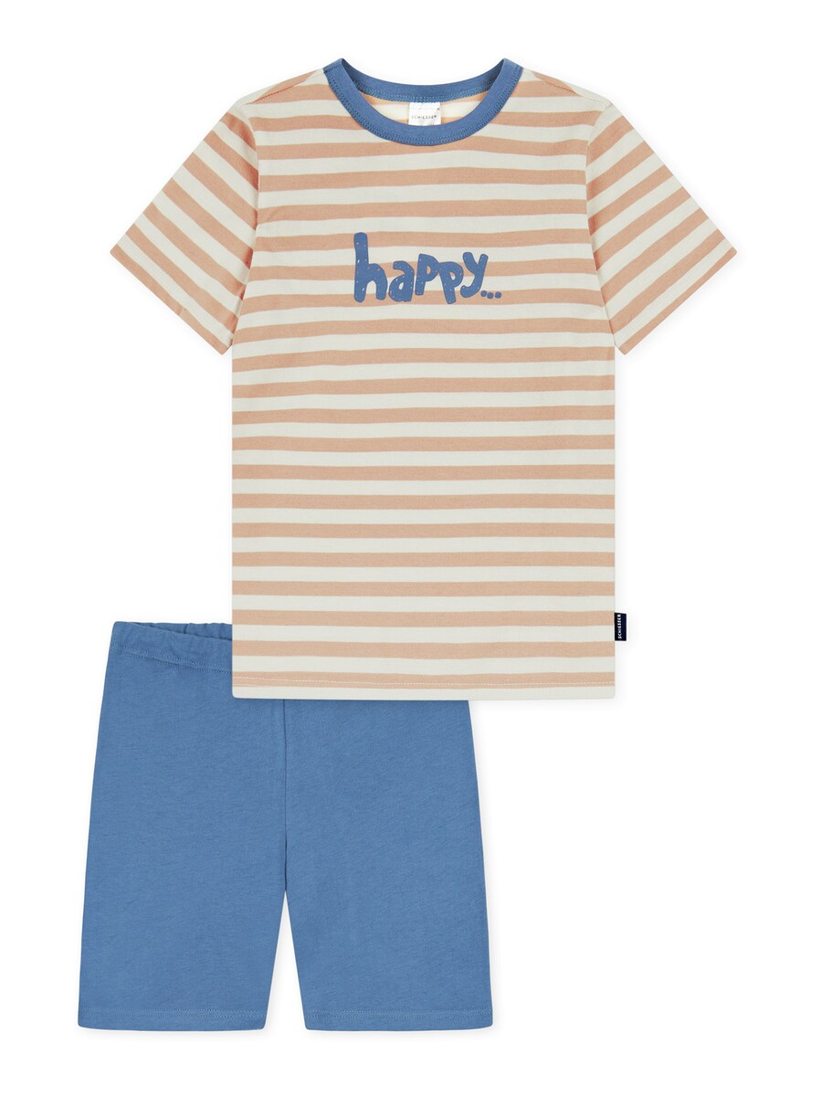 

Пижама SCHIESSER Nature Love, цвет Cream/Blue/Orange