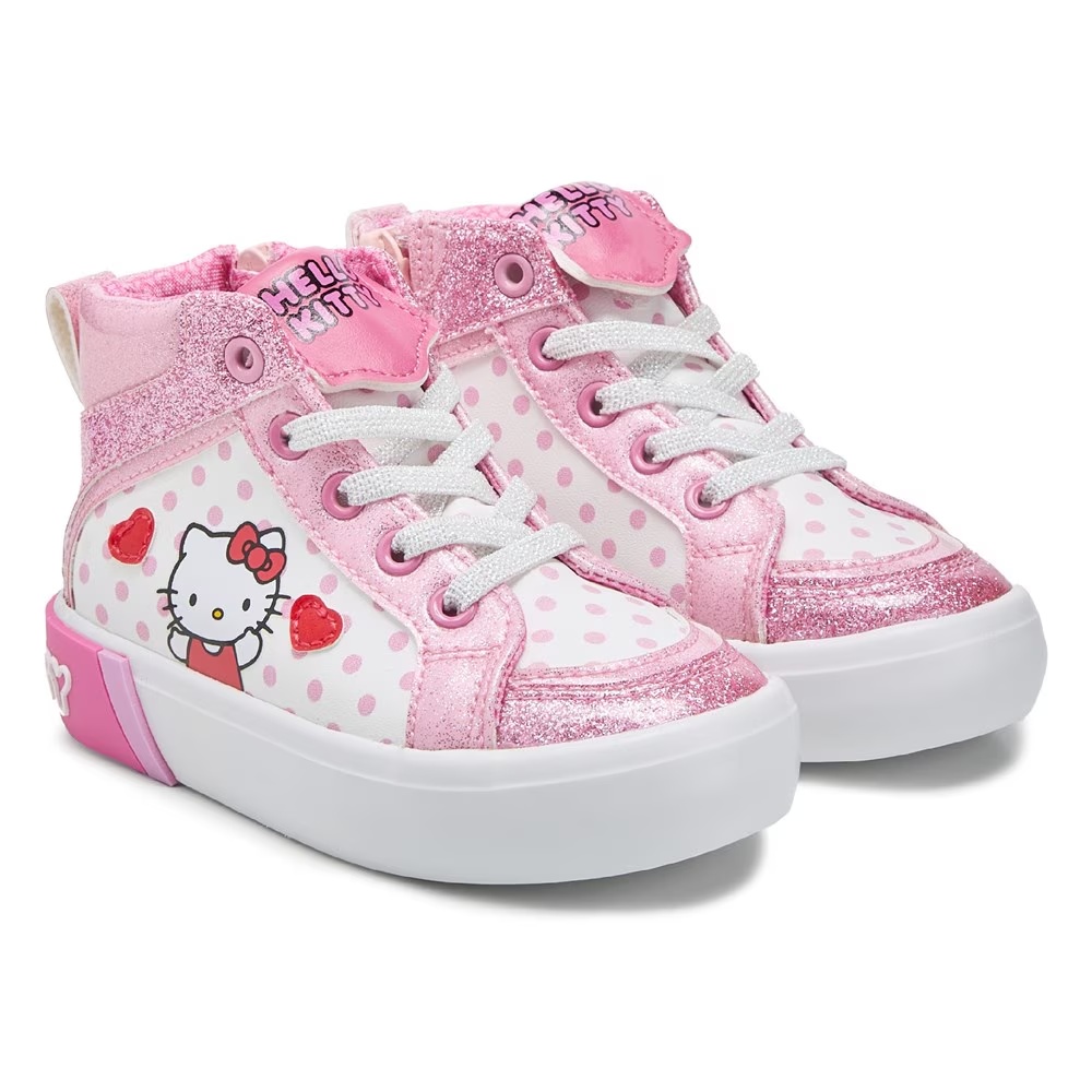 

Детские кеды высокие Hello Kitty для малышей, pink multi