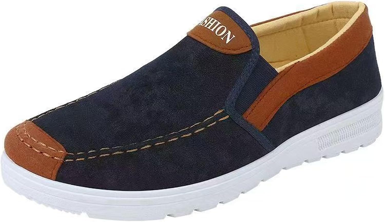 

Мужские модные кроссовки, дышащие, легкие, спортивные, для ходьбы, бега, тенниса, джоггинга, повседневного ношения, слипоны, низкие, из текстиля Generic, синий