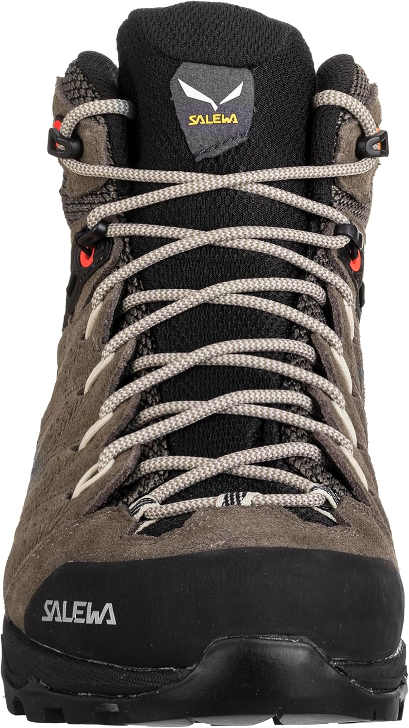 Мужские водонепроницаемые треккинговые и походные ботинки Salewa Alp Mate Mid, Brindle/Oatmeal — фото 4