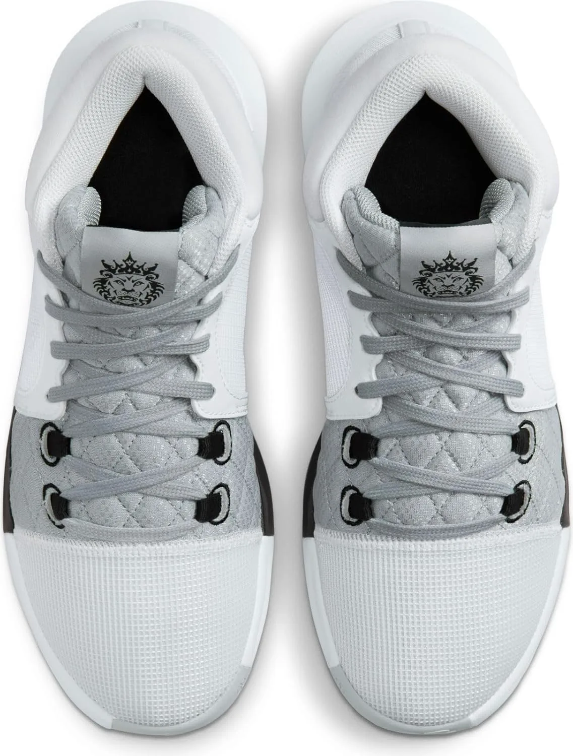 Мужские баскетбольные кроссовки Nike Lebron Witness VIII, серый белый — фото 4