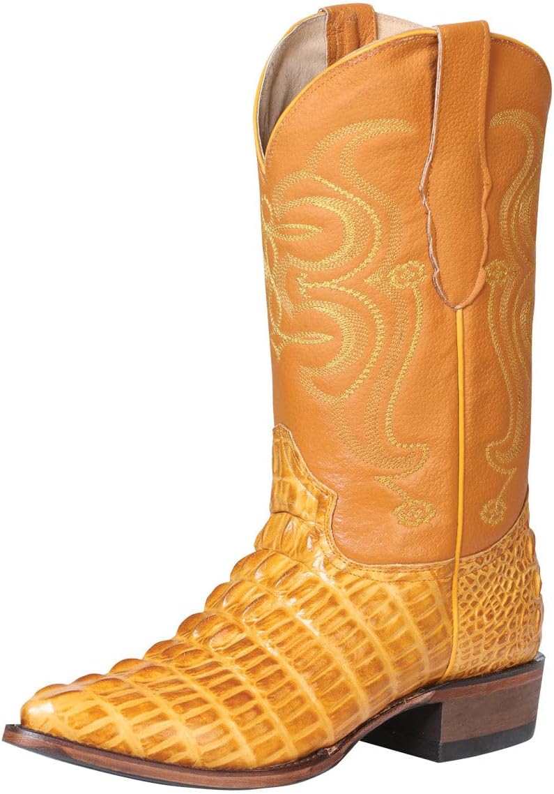 

Мужские вестерн-сапоги El Seor de los Cielos - кожа с принтом из хвоста каймана - цвет «масло» Generic, мультиколор