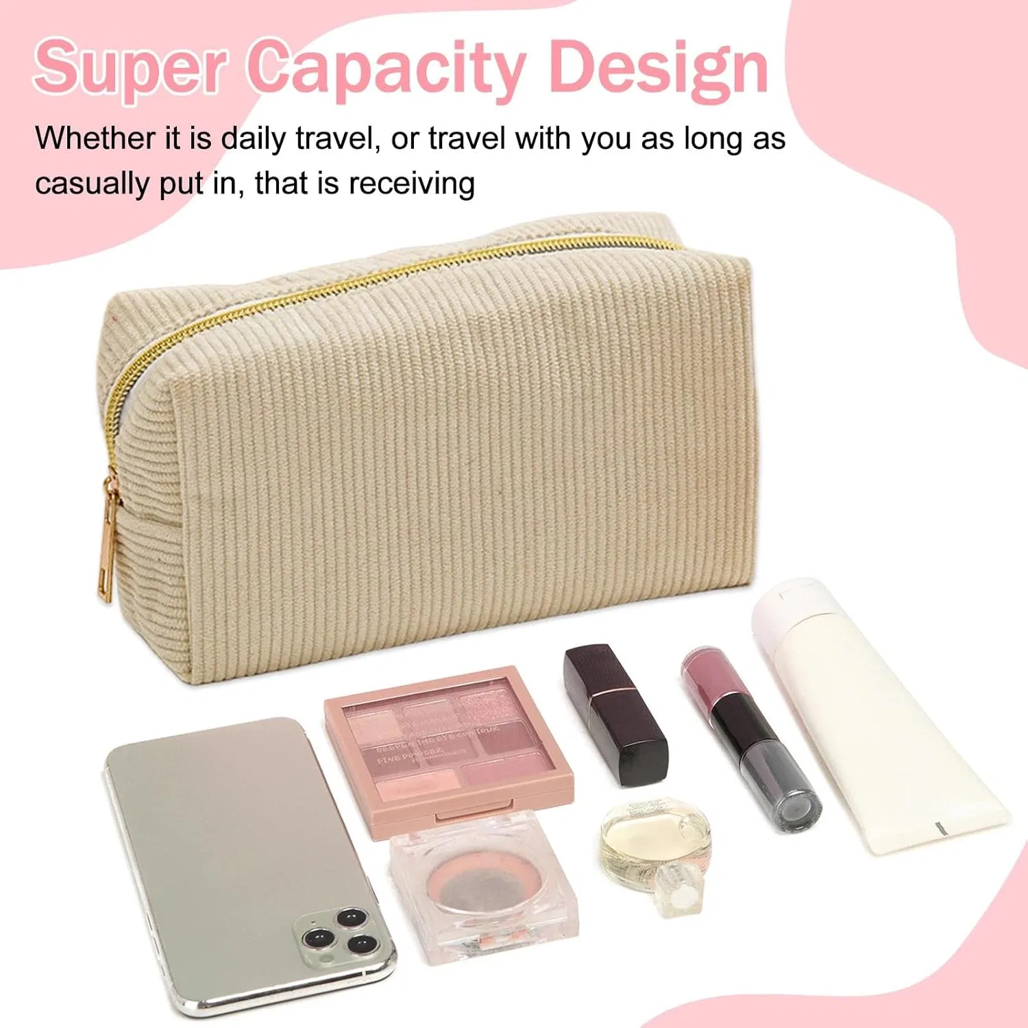Набор из 2 маленьких косметичек Cord Make Up Bag Mlpkoi — фото 4
