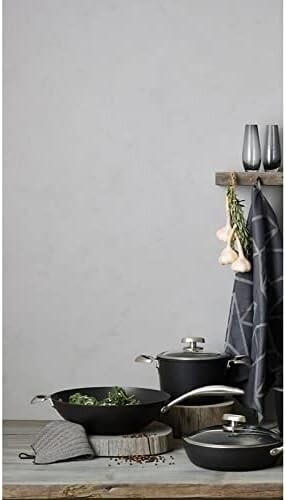 

Сковорода Scanpan PRO IQ с антипригарным покрытием, 5,5 литра, черная, Black