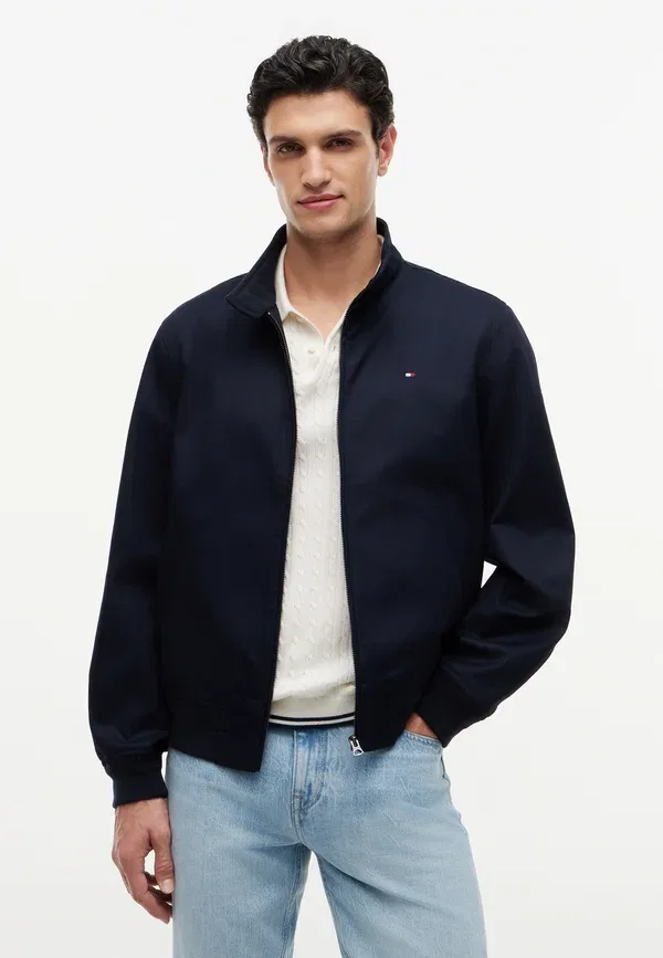 Куртка-бомбер Tommy Hilfiger Classic Harrington Core Essentials, пустынное небо