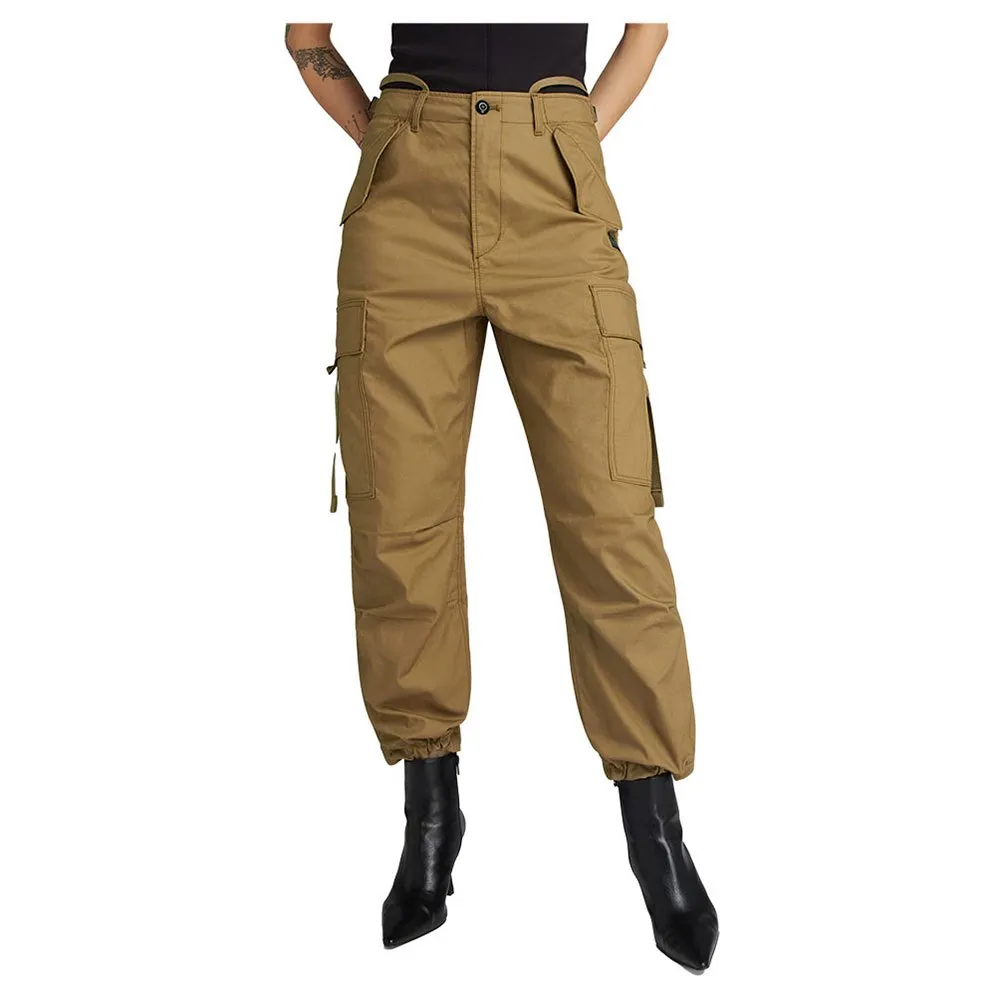 

Брюки карго G-Star Cropped Drawcord, коричневый