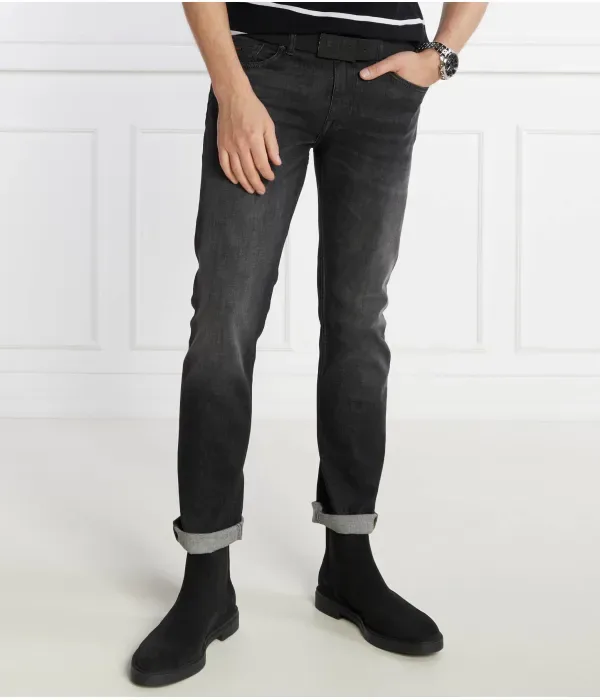 Джинсы Delaware BC-C slim fit Boss Orange, черный — фото 3