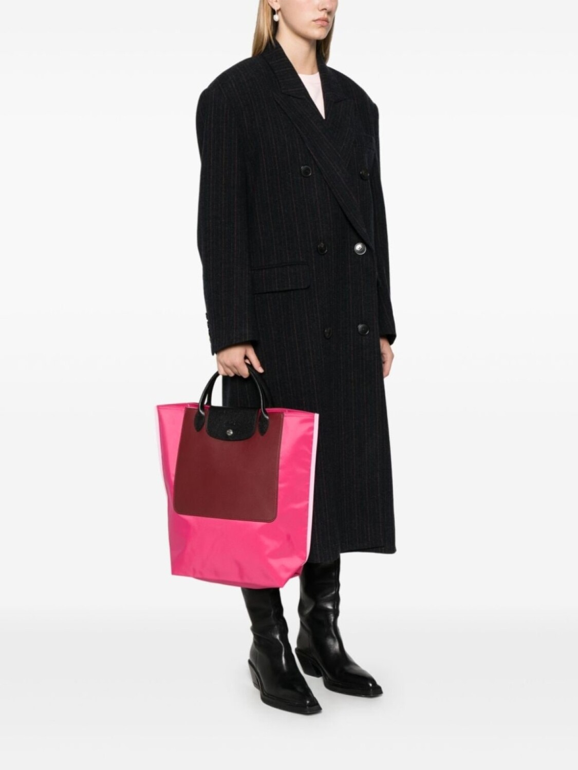 

Сумка-тоут Longchamp Cabas среднего размера, розовый