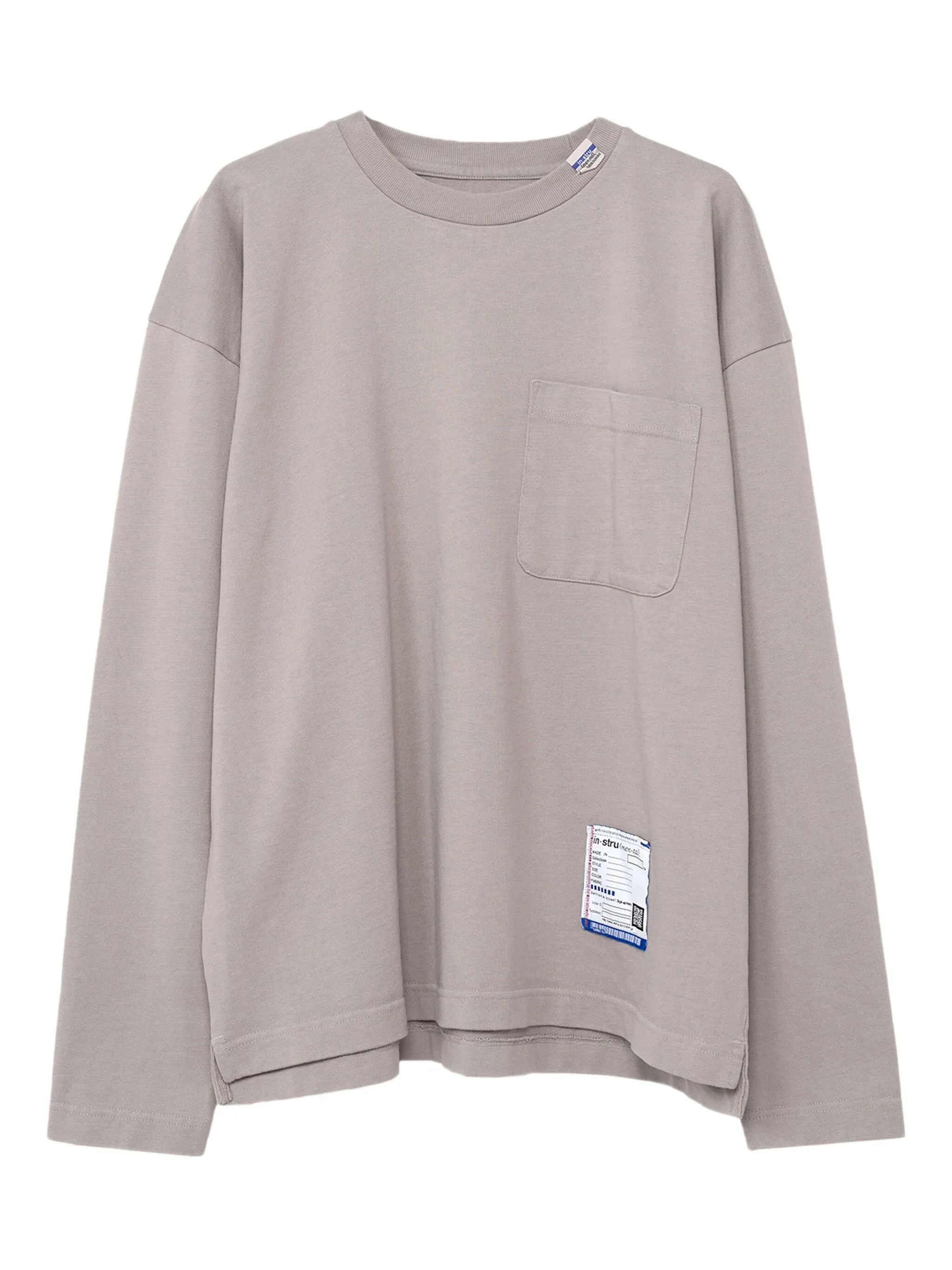 

Футболка с длинными рукавами и карманом In･Stru(Men-Tal)., серый