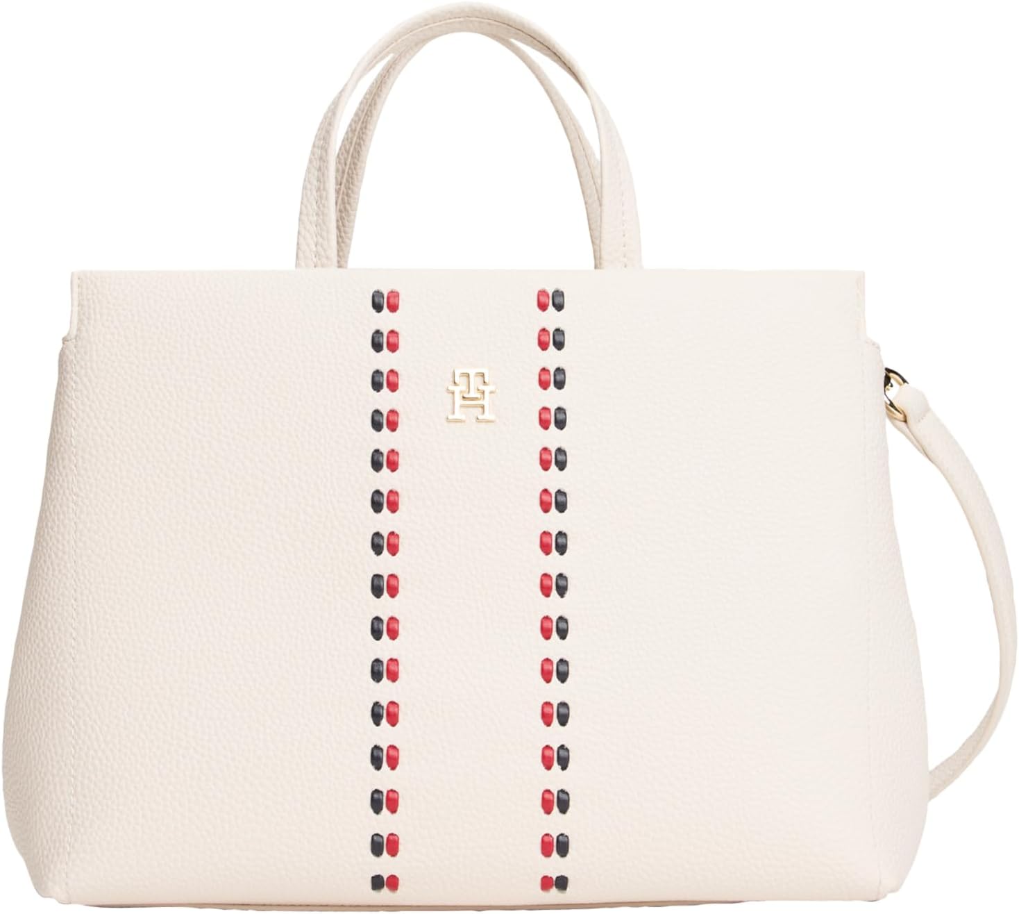 

Сумка-портфель Tommy Hilfiger Large Timeless со съемным ремнем через плечо, Soft Cream