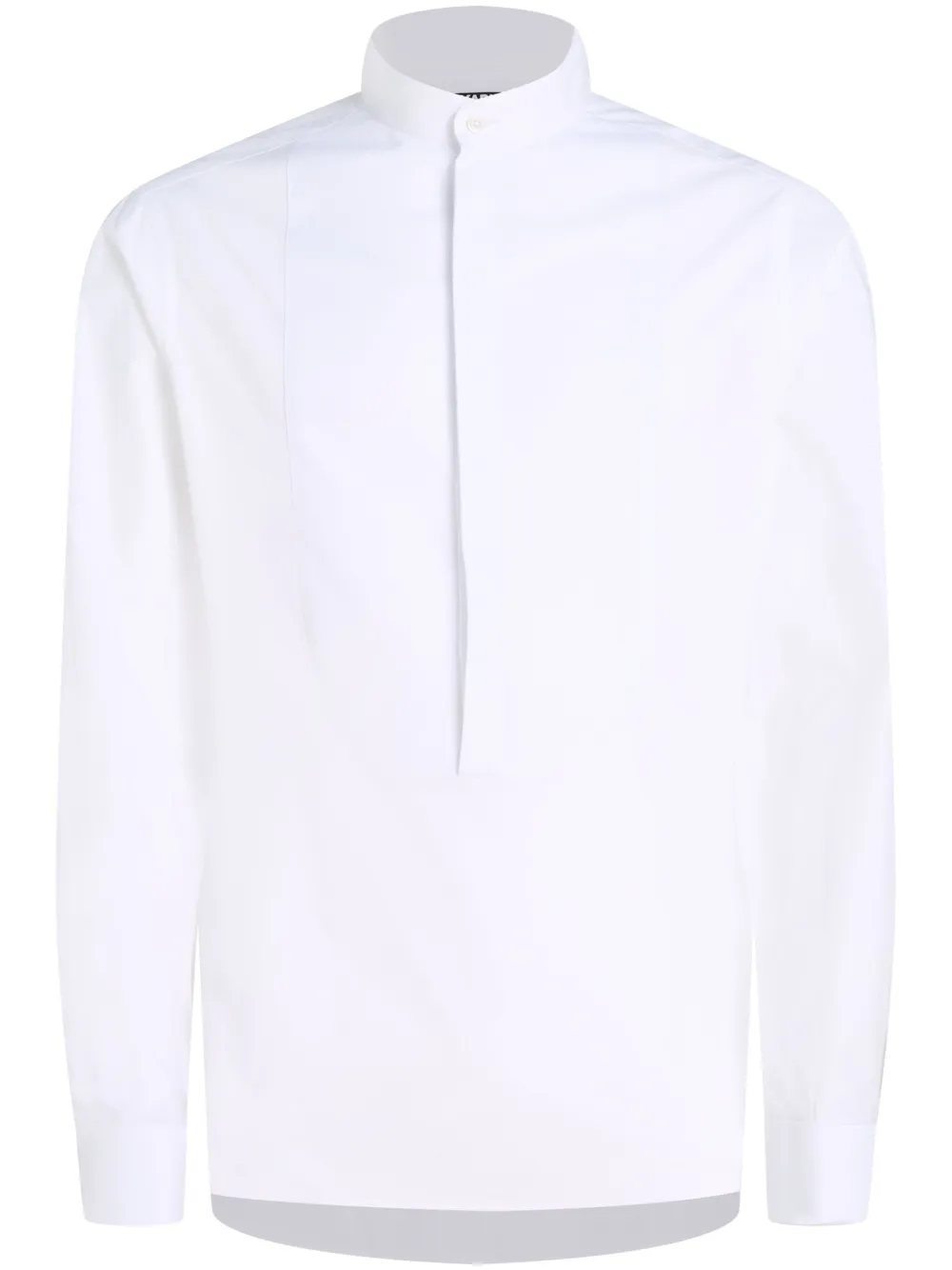 

Рубашка из органического хлопка с воротником-стойкой Karl Lagerfeld, белый