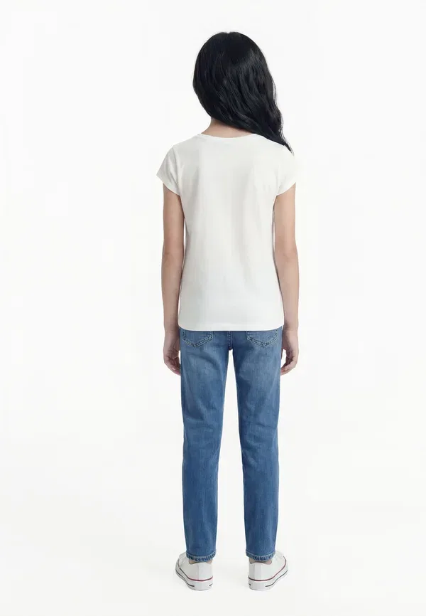 Футболка с принтом 2 шт Gap, light heather grey, светло-серый меланж — фото 2