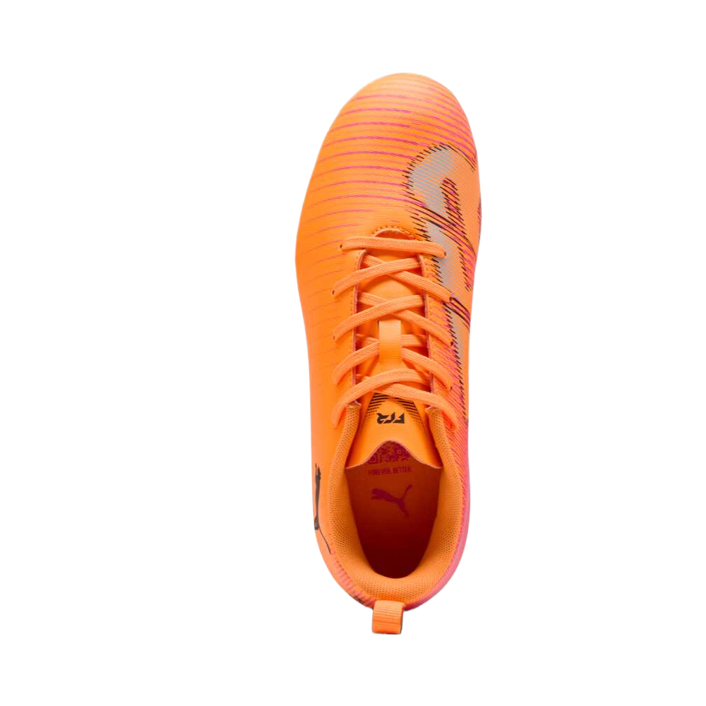 PUMA Детские футбольные бутсы FUTURE 8 Orange Black — фото 4
