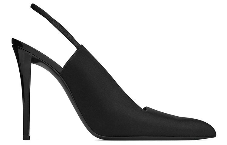 Raven Slim Heel Высокие каблуки 11 см Женские Черные SAINT LAURENT — фото 3