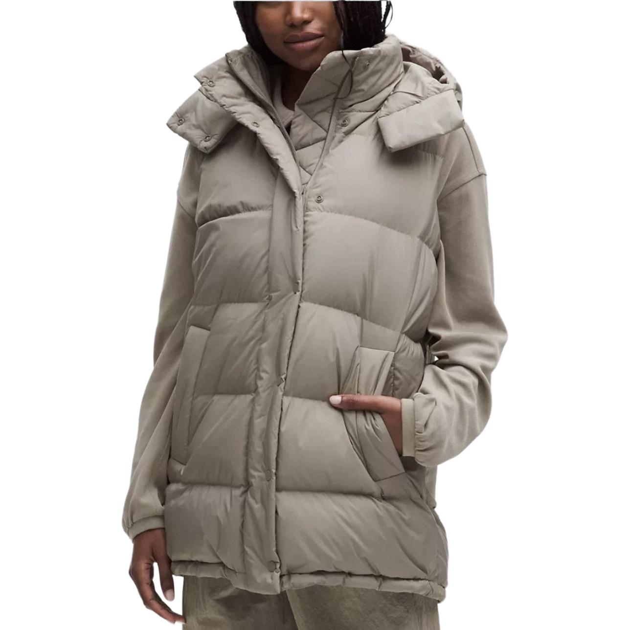 

Пуховик Wunder Puff Series, женский Lululemon, warm taupe/wshg