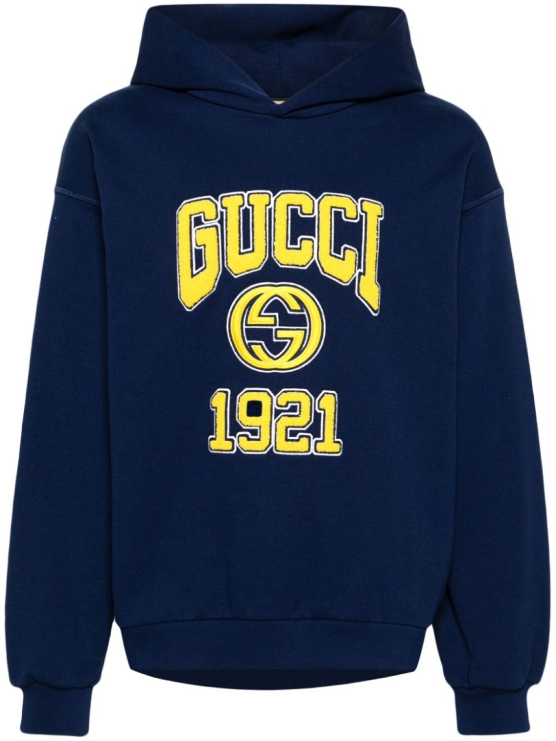 

Gucci худи с вышитым логотипом, синий