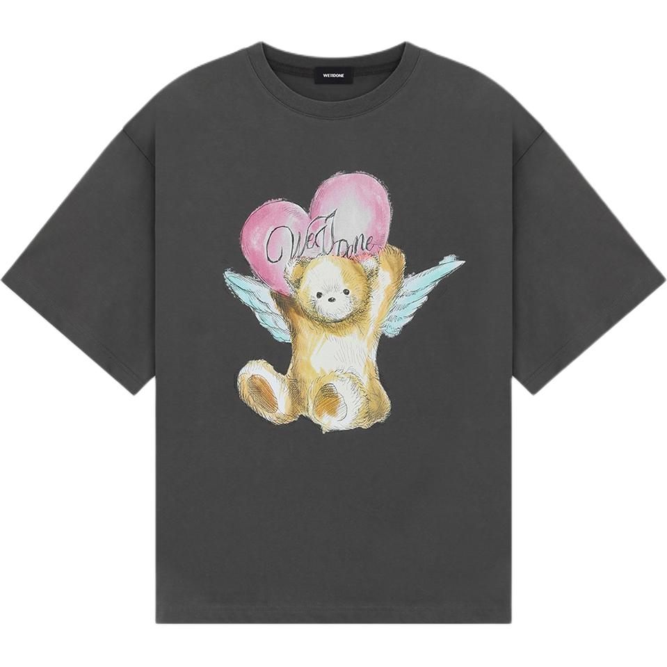 

We11Done Футболки унисекс, угольно-серый, с круглым вырезом, прямого кроя