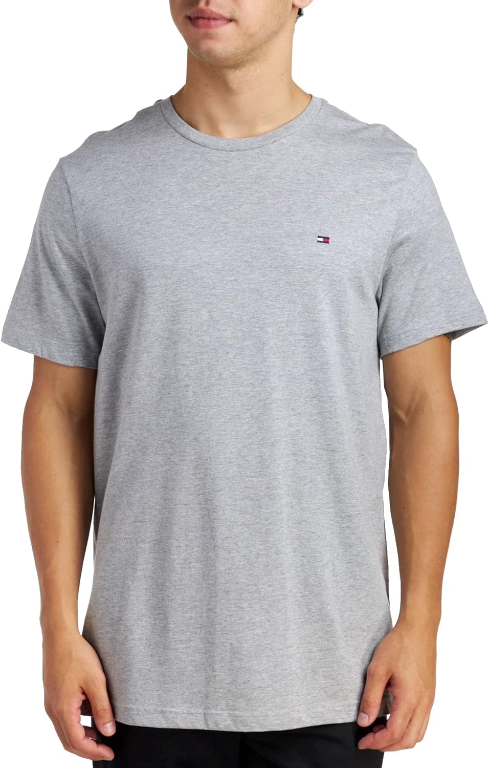 

Мужская футболка с коротким рукавом и круглым вырезом Tommy Hilfiger, Sport Grey Heather, Серый, Мужская футболка с коротким рукавом и круглым вырезом Tommy Hilfiger, Sport Grey Heather