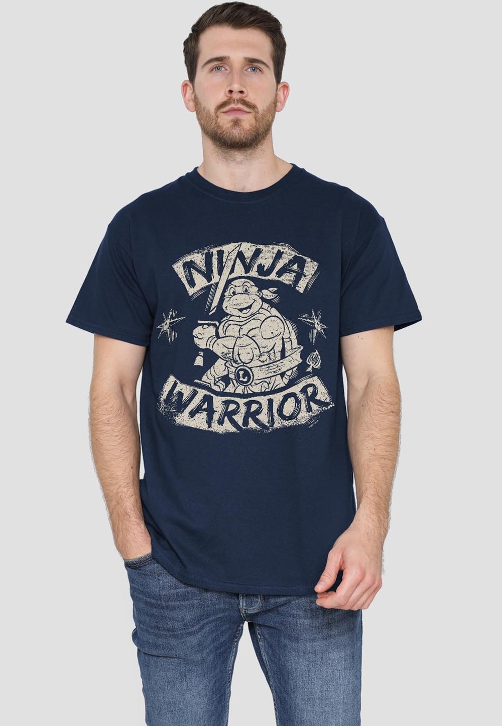

Футболка с принтом TMNT NINJA WARRIOR Cotton Soul, темно-синий