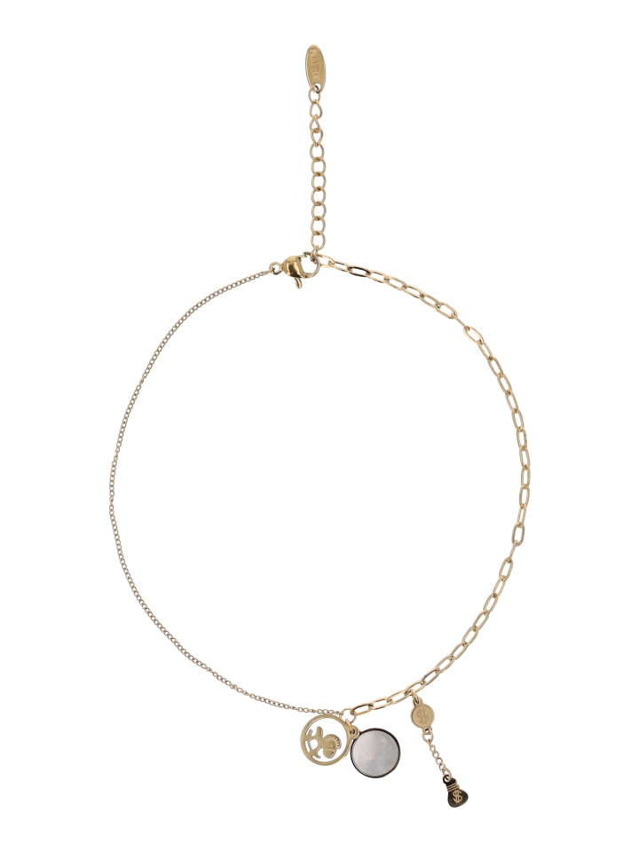 

Faina Женский браслет-цепочка из золота и белого цвета