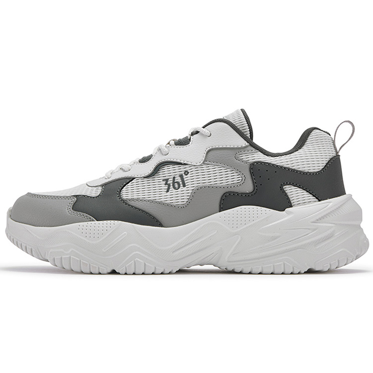 

361° Мужские повседневные кроссовки low top с амортизацией, устойчивые к истиранию, дышащие, цвет antarctic gray