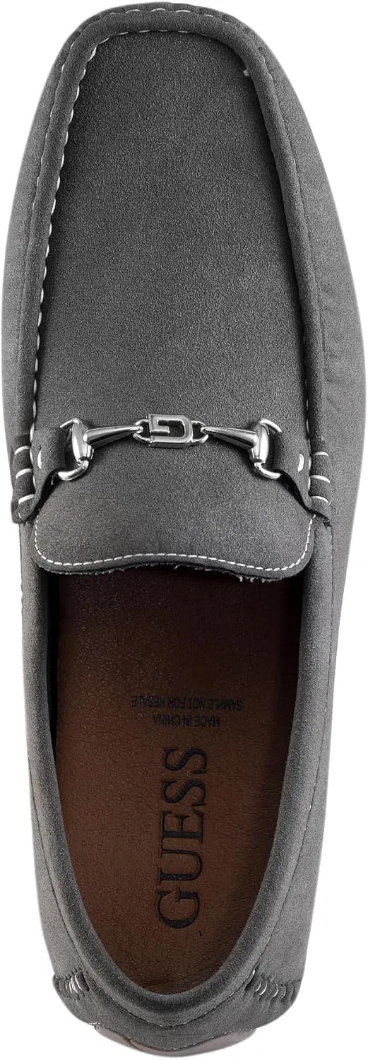 Мужские лоферы GUESS Ansto Drivers, Dark Grey 020 — фото 2