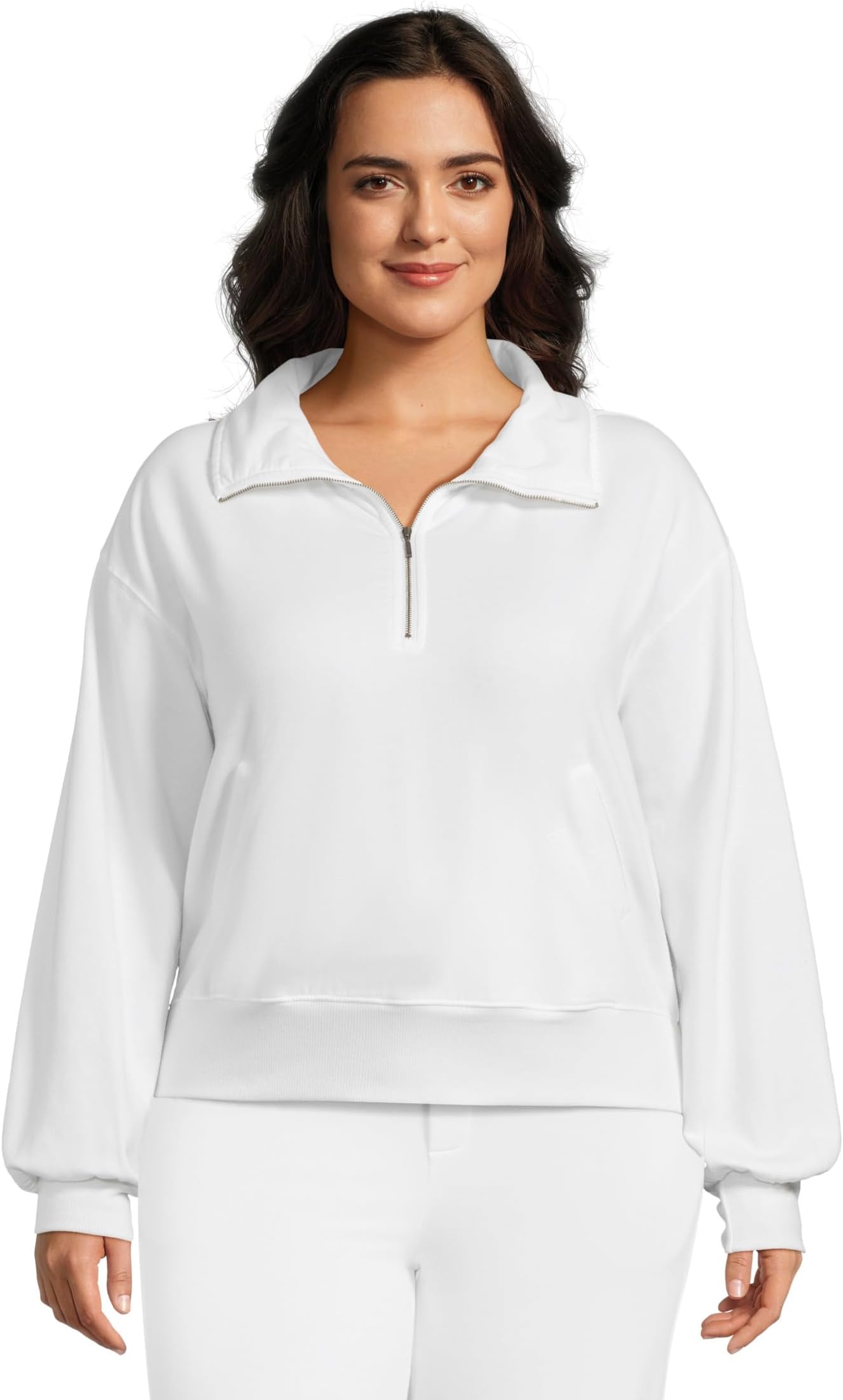 

Толстовка Mod-o-doc Long Sleeve Zip Collar Sweatshirt, белый