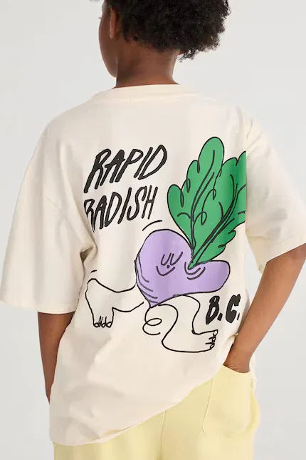 Футболка с коротким рукавом Rapid Radish Bobo Choses, бежевый