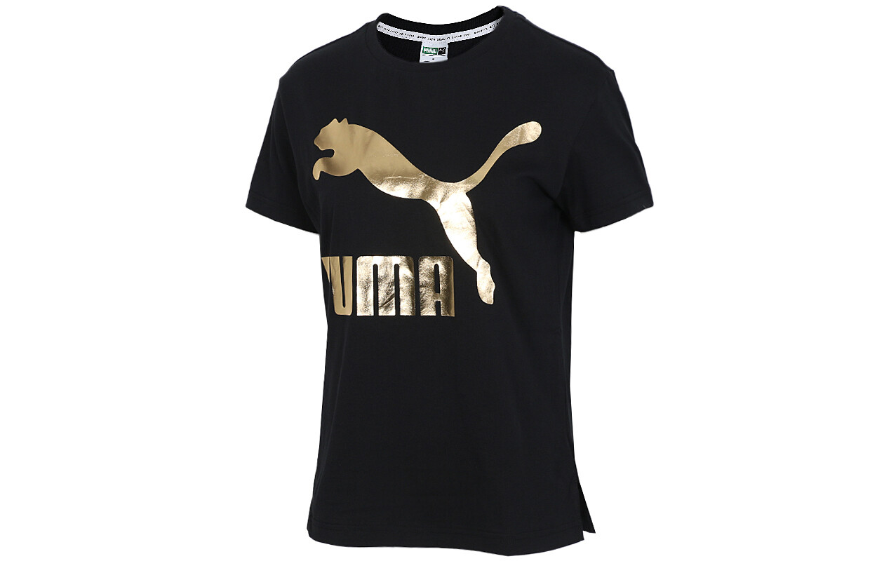 

Женская футболка Puma, цвет Black/Gold